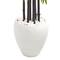 5ft. Bamboo Tree with Black Trunks in Decorative White Planter